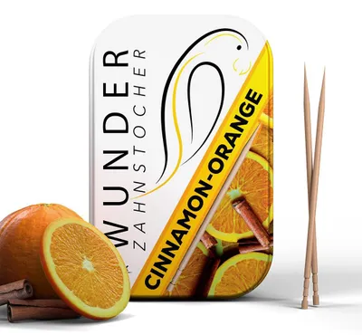 Immagine prodotto di Stuzzicadenti Wonder Cannella-Arancia 100 pezzi