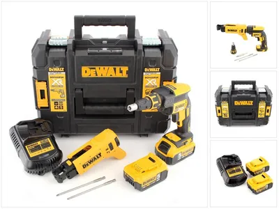 Zdjęcie produktu dla DeWALT DCF620P2K-QW, Śrubokręt, Uchwyt pistoletowy, Czarny, Żółty, Bezszczotkowy, 4400 RPM, 5 N·m