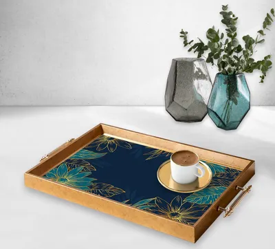 Produktbild von Evila Originals, TPEA9772, Tablett, Mehrfarbig, 100 % GLAS, 50 x 29 x 3,5 cm