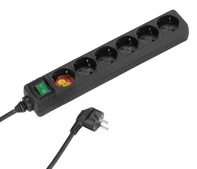 Produktbild von VIVanco™Steckdosenleiste mit 6 Schuko-Anschlüssen