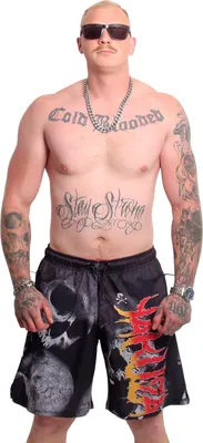 Produktbild von Yakuza Herren Battlefield Mesh Shorts, Schwarz, S