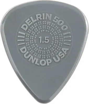 Produktbild von 72x Dunlop Prime Grip Delrin 500 Plektren - 1,50 mm - grau