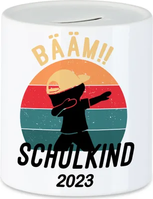 Produktbild von Kinder Bääm! Schulkind 2023 Spardose Einschulung Geschenk Schulanfang Schule Schuleinführung
