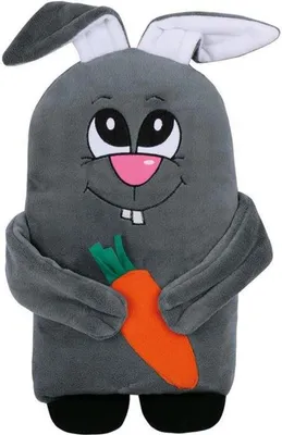 Image de Bellatex Lapin moulé gris - 45 × 30 cm - Lapin