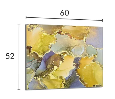 Imagen del producto de Cubierta protectora de vidrio para placa de cocina, 60x52 cm, diseño mármol