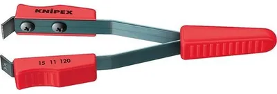 Produktbild von KNIPEX 15 11 120 Lackabzieh-Pinzette Geriffelt 125 mm