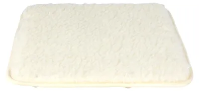 Produktbild von Lammflor Stuhlkissen 40x40cm Sitzkissen Sitzunterlage Stadionkissen Kälteschutz, Farbe:natur