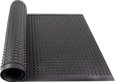 Immagine prodotto di Tappeto da lavoro Bubble in gomma naturale nero 60x90 cm