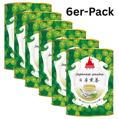 Produktbild von 6er-Pack Shan Wai Shan Grüner Tee Sencha 50g