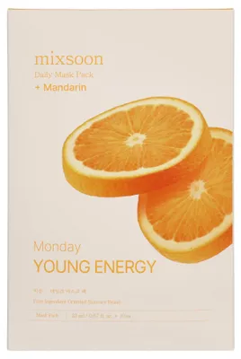 Obrázok produktu pre Mixsoon Denná sada pleťových masiek x Pondelok, 10 kusov, každá váha 25 g, séria Monday Young Energy