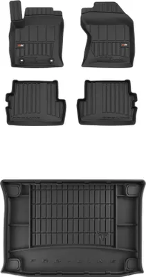 Produktbild von FROGUM Gummimatten Auto Fußmatten + Kofferraummatte für Ford Focus I 1998-2004