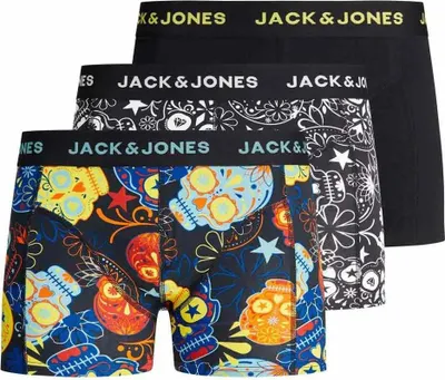 Zdjęcie produktu dla Jack & Jones 12189220_2161_849429_164, Slipy, Bagażnik samochodowy, Dorosły, Męski, Czarny, Bawełna, Elasthan