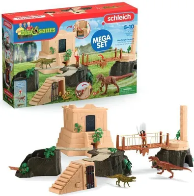 Image de Playset Figurines Dinosaure Grande Conquête du Temple Perdu, SCHLEICH 42656, Dès 4 ans