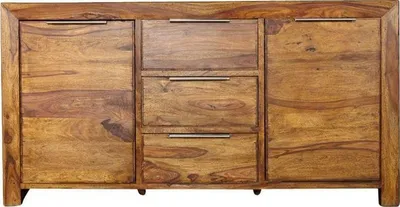 Zdjęcie produktu dla Drewniana komoda prostokątna 135x70 cm z nowoczesnym stylem