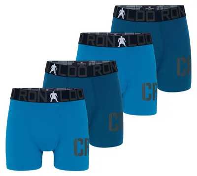 Produktbild von CR7 Cristiano Ronaldo Jungen Boxer Trunk 4-Pack blaumix - Größe 7/9