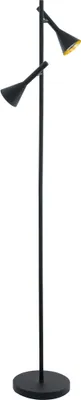 Produktbild von CORTADERAS Stehleuchte Stehlampe Lampe - H144,5 x Ø25 cm - schwarz, gold - 2X4,8W inkl. - IP20