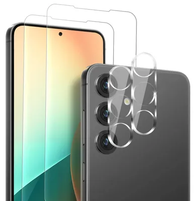 Produktbild von 2x Display + Kamera Glas für Samsung Galaxy S25 Displayschutz Kameraschutz Panzerfolie Displayglas Kameraglas 9H Schutzglas