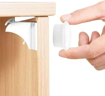 Produktbild von Famanu Schubladensicherung 10-teilig - sichere Kindersicherung mit unsichtbaren Magneten