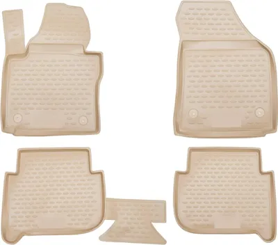 Zdjęcie produktu dla 2003-2015 VW Touran dywaniki podłogowe TPE beżowe 4 szt