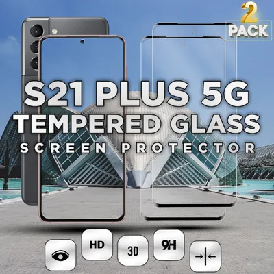 Obrázek produktu pro 2 kusy Samsung Galaxy S21 PLUS 5G - tvrzené sklo 9H - 3D ochrana displeje v super kvalitě
