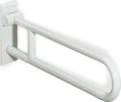 Produktbild von HEWI Stützklappgriff Serie 801 drehbar Stahlkern, L:700mm maigrün