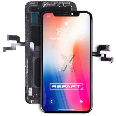Zdjęcie produktu dla Wyświetlacz LCD i ekran dotykowy, zamiennik ekranu do Apple iPhone X REPART Hard OLED, części zamienne do smartfonów