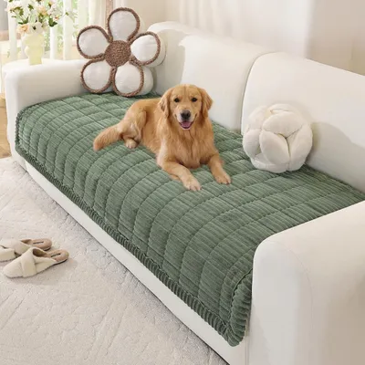 3-Sitz-Sofaabdeckung, Antirutsch, 90x120 cm, Grün