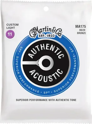 Produktbild von Martin MA175 Custom Light (11-52) - Saiten für die Akustikgitarre