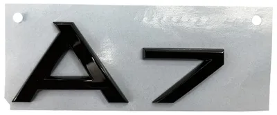 Original Audi A7 4G 4K Black Edition Schriftzug Emblem Logo Schwarz in der Farbe Schwarz von Volkswagen AG