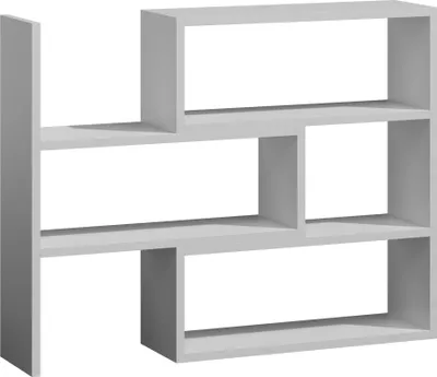 Immagine prodotto di Libreria Per la vita Irys White - Scaffale per ufficio per cartelle e libri, Libreria per soggiorno e camera da letto, Scaffale a giorno per ufficio, Scaffale per archivio