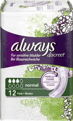 Produktbild von always discreet Inkontinenz-Einlage Normal 12 Stück (1er Pack)