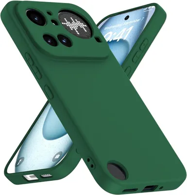Produktbild von Silikonhülle 1,5 mm, stoßfest und staubdicht, grün, für Smartphone