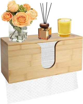 Produktbild von Handtuchspender für Bambuspapiertücher, Wandmontage, geeignet für C-, Z- und Faltfalte, ideal für öffentliche Toiletten und Catering