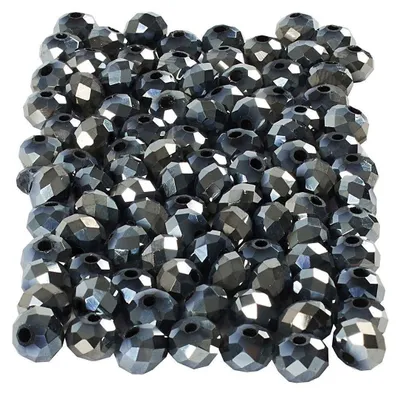 Immagine prodotto di Creativ Company Facette Perlen Metallic Black, 100..