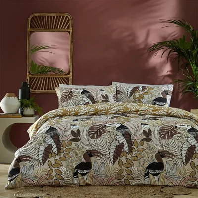 Image de Furn - Tucan - Parure de lit "Tocorico" RV2832 (Lit double) (Naturel)