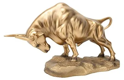 Produktbild von Stier Skulptur - Glücksbringer für Wohlstand - Deko Figur 41 cm