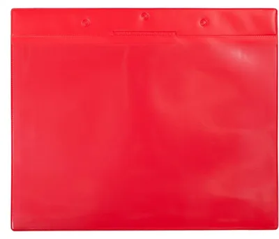 Produktbild von Kennzeichnungshülle A4 quer rot PVC VE=10 Stück