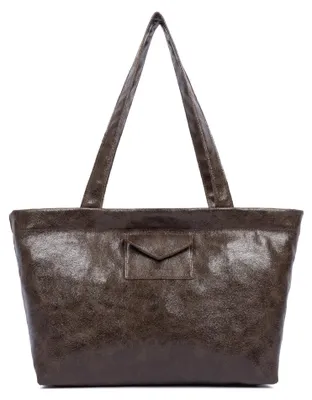 Image de Lancaster Sac cabas épaule Zippé Rétro KBA Marron