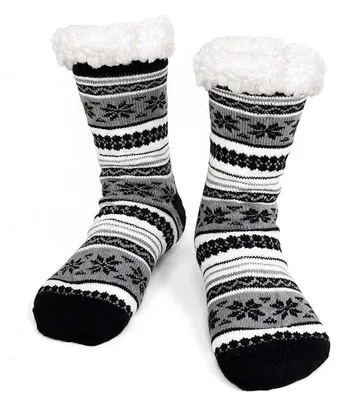 Produktbild von Kuschelsocken Herren mit Noppen EU 39-45 Grau 1 Paar