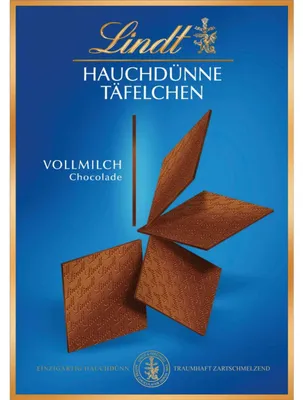 Produktbild von Lindt Hauchdünne Täfelchen Vollmilch 125g