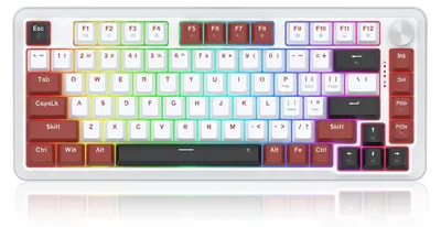 Produktbild von REDRAGON K721WRB-RGB Stormhunter, Kabelgebunden, Mechanischer Switch, Weiß, Schwarz