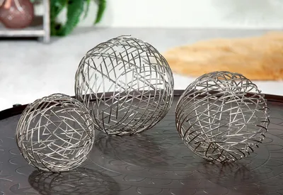 Produktbild von Casablanca Eisen Drahtball Wires silber