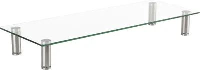 Produktbild von ROLINE Höhenverstellbarer Glas-Monitor-Ständer rechteckig, bis 20 kg