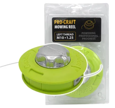 Imagen del producto de Cabezal de hilo Procraft MR-6 Garden Green con base de aluminio, 2,4 mm x 2,5 m, M10 x 1,25
