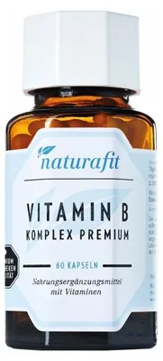 Produktbild von naturafit Vitamin B Komplex Premium Kapseln, 60 St. Kapseln