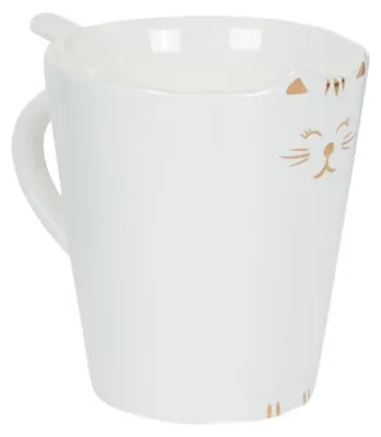Produktbild von Voodoo Vixen Tasse - Kitty Meow Weiß