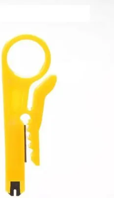 Image de Jumada's - Dénudeur de câbles - Pince à dénuder - Coupe-câbles | Pince à sertir - Pince coupante - Pince à dénuder - Coupe-fil - 1 pièce - JAUNE