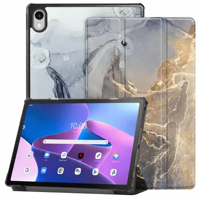 Produktbild von Schutzhülle Case Cover für Samsung Galaxy Tab S11 11" 2025 SM-X736/SM-X730 Smart Cover Magnet Standfunktion Klapphülle Tablet Tasche GRAU MARMOR