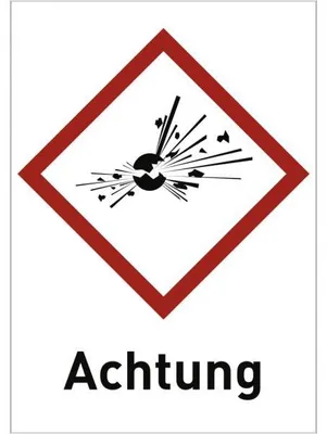 Produktbild von Dreifke® Aufkleber Explosiv (GHS 01) Achtung, Folie, 74x105 mm
