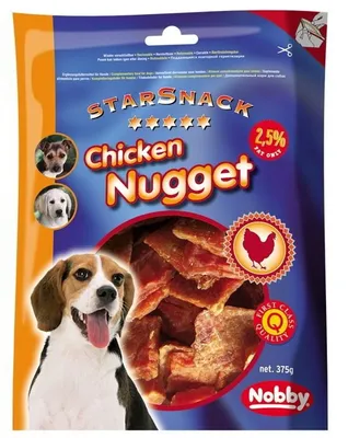 Obrázok produktu pre Nobby STARSNACK kuracie nugetky 375 g